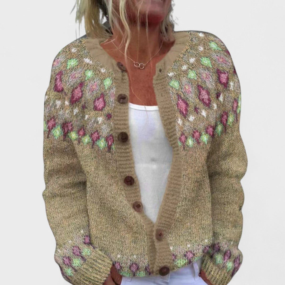 Lianne - Grobstrick-Cardigan mit schickem Muster