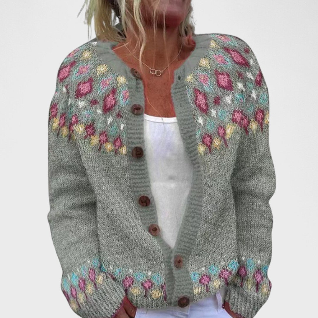 Lianne - Grobstrick-Cardigan mit schickem Muster