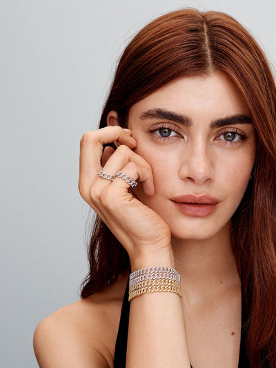 Shannelise | Rosa Kubanisches Armband aus 18k Gold