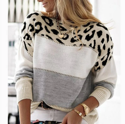 Cheyenne - Freizeitpullover mit Leoparden-Design