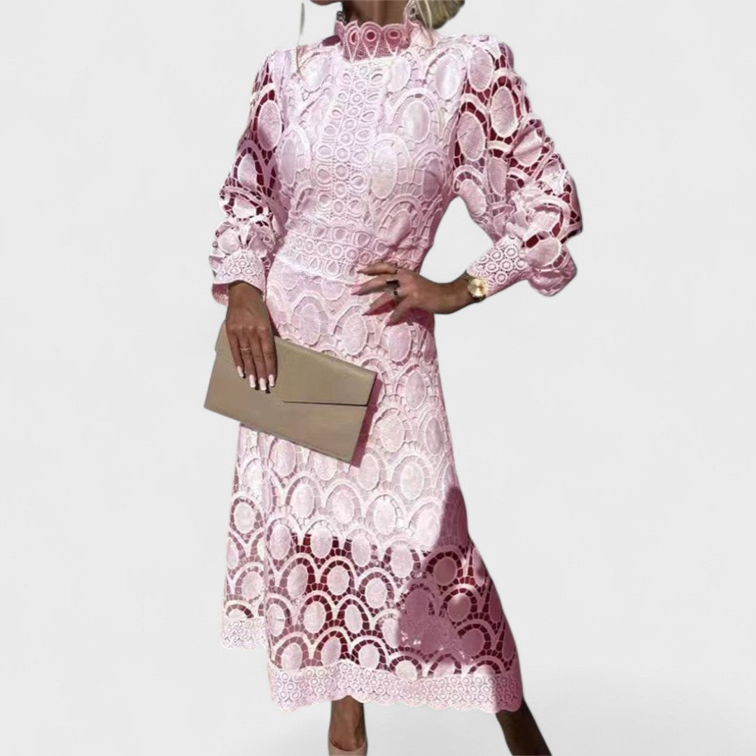 Élise - Kleid aus glänzendem und femininem Spitze