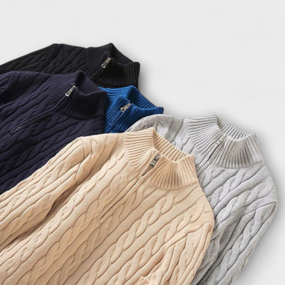 Eleganter Pulli mit Halbzipper