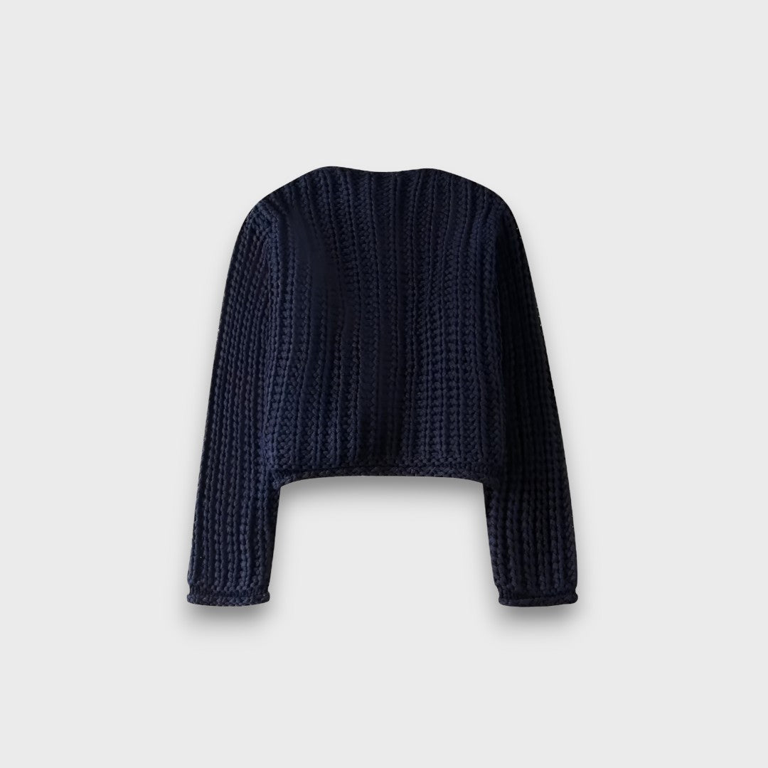 Moretta – Kurzer Cardigan aus grober Strick