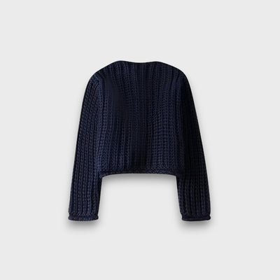 Moretta – Kurzer Cardigan aus grober Strick