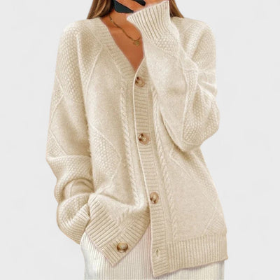 Éloise - Strickjacke aus Rippstrick