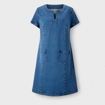 Julia – Denim-Kleid mit Taschen
