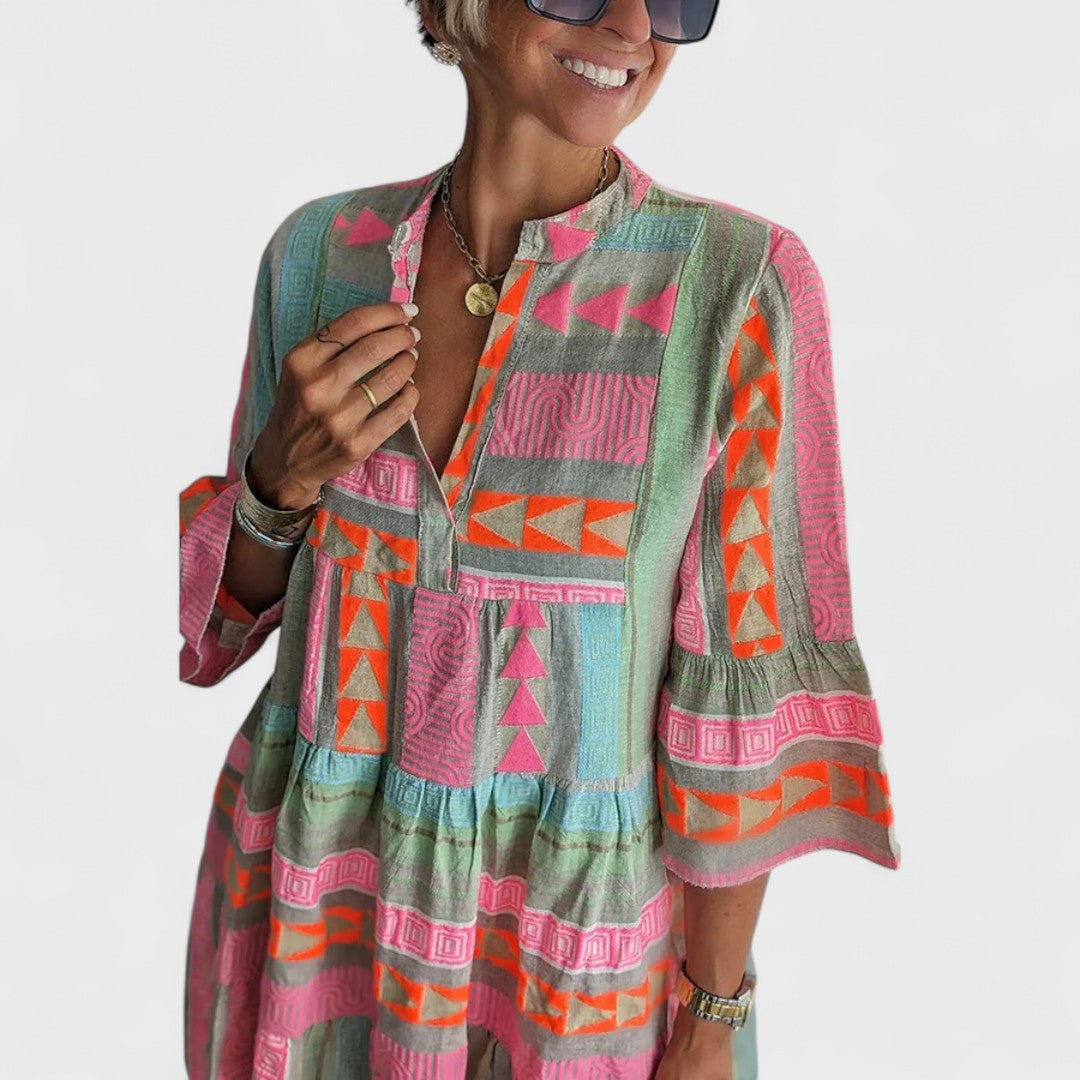 Juliane - Boho Kleid mit Volants