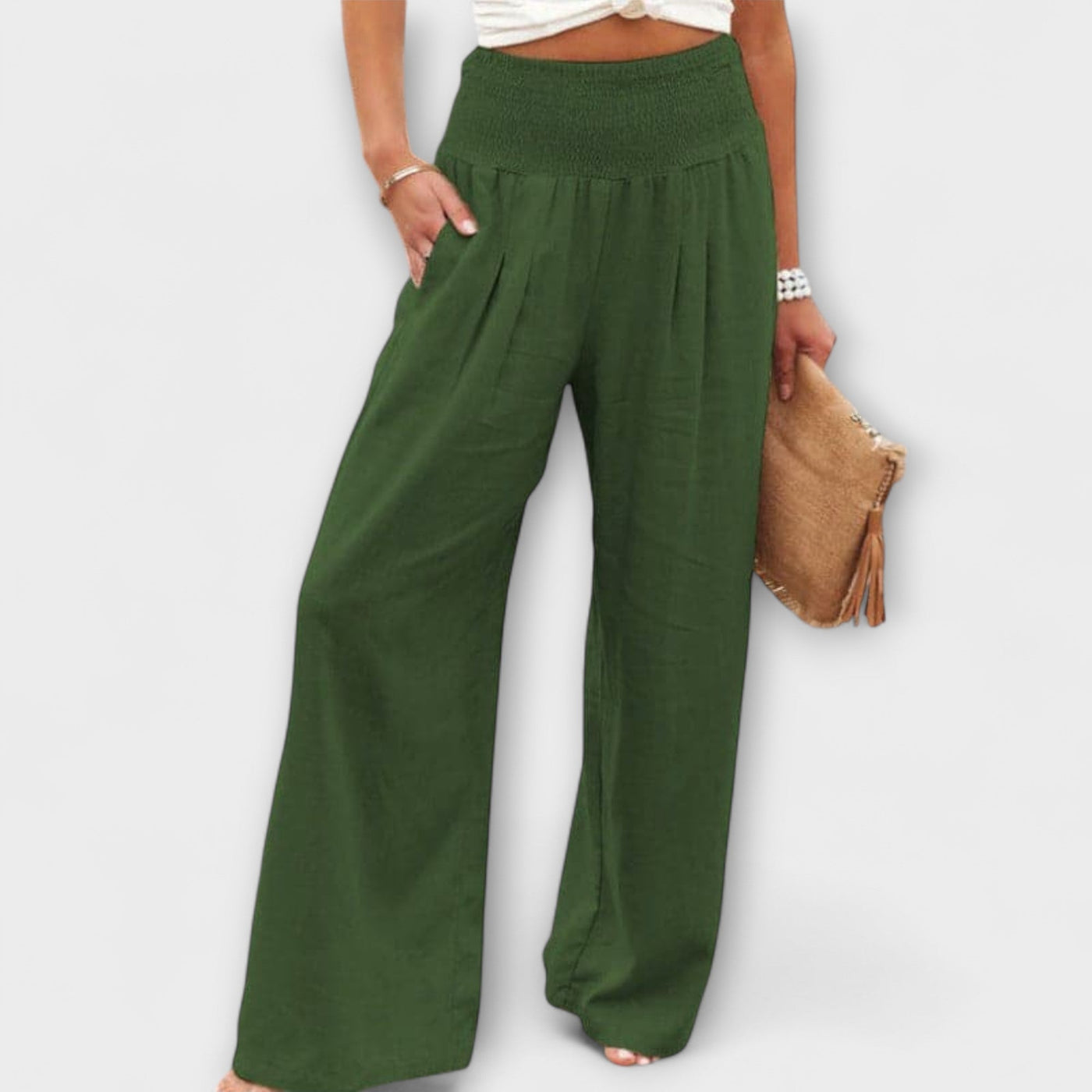 Thearya - Weite Leinenhose Casual