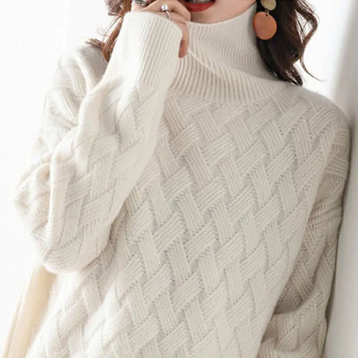 Kirsche - Hochkragenpullover für den Herbst