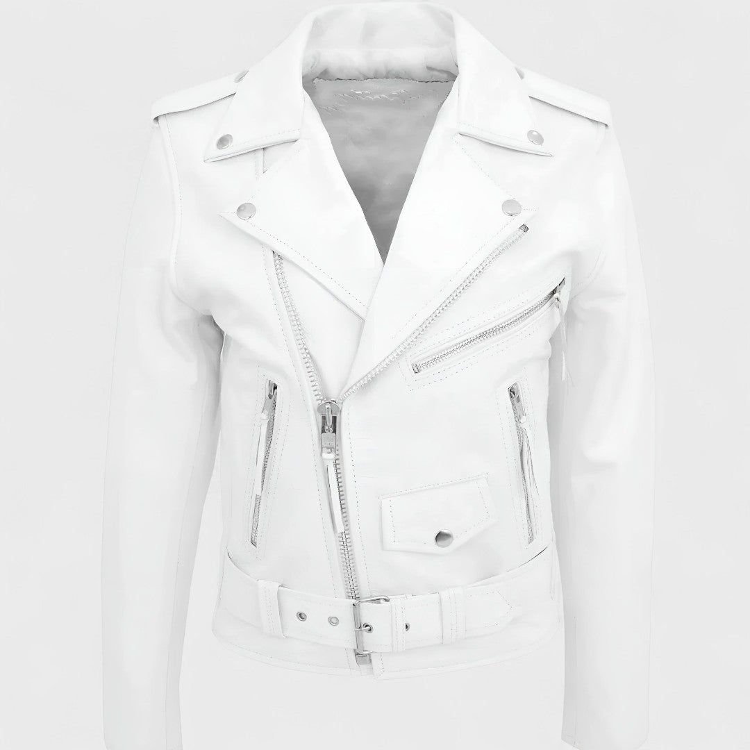 Austin - Klassische Biker-Lederjacke
