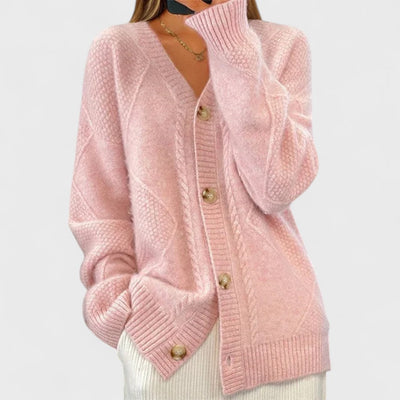 Éloise - Strickjacke aus Rippstrick