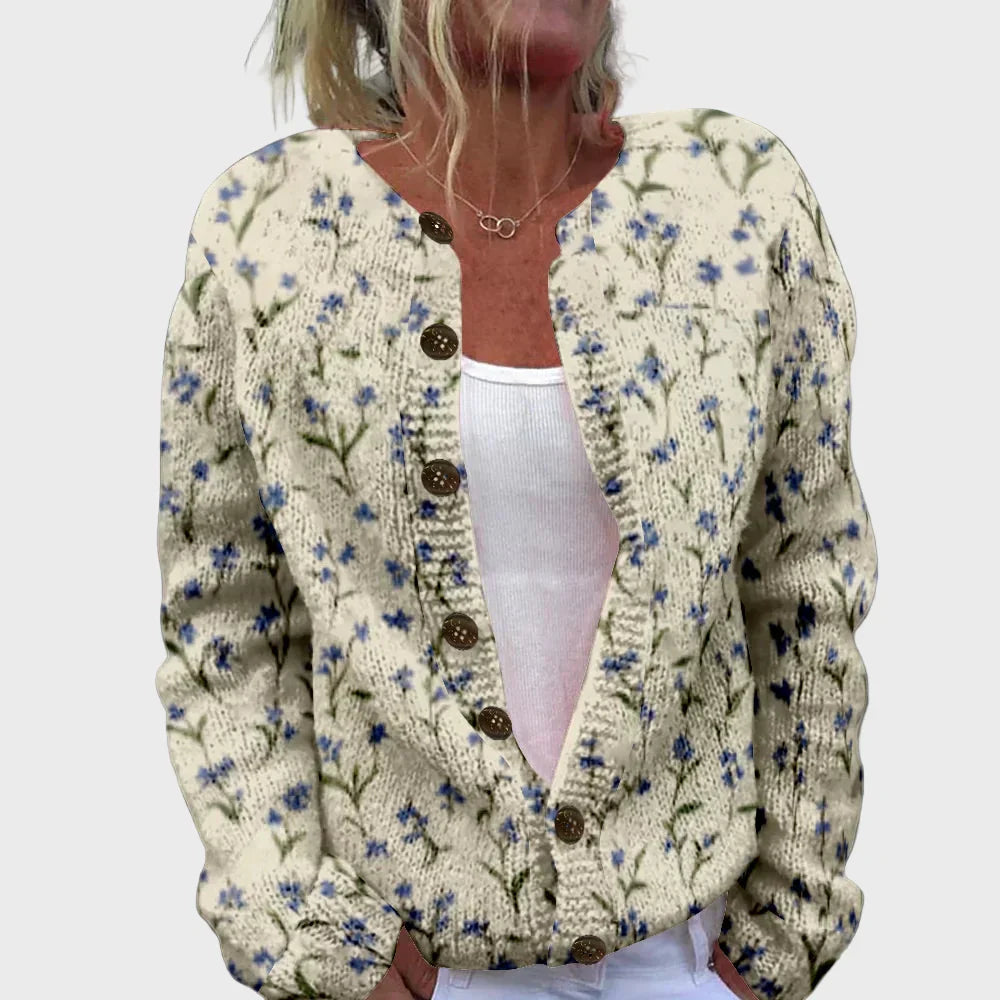 Eleganter Strick-Gilet mit Muster