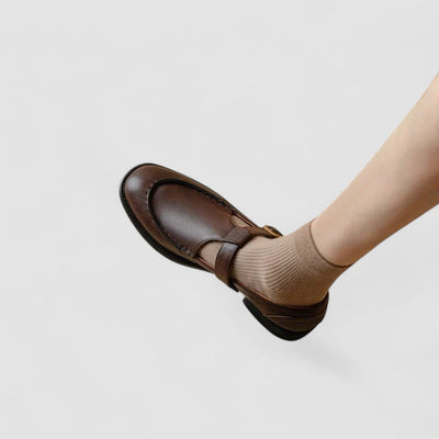 Avery - Orthopädische Schuhe mit quadrater Spitze Mary Jane
