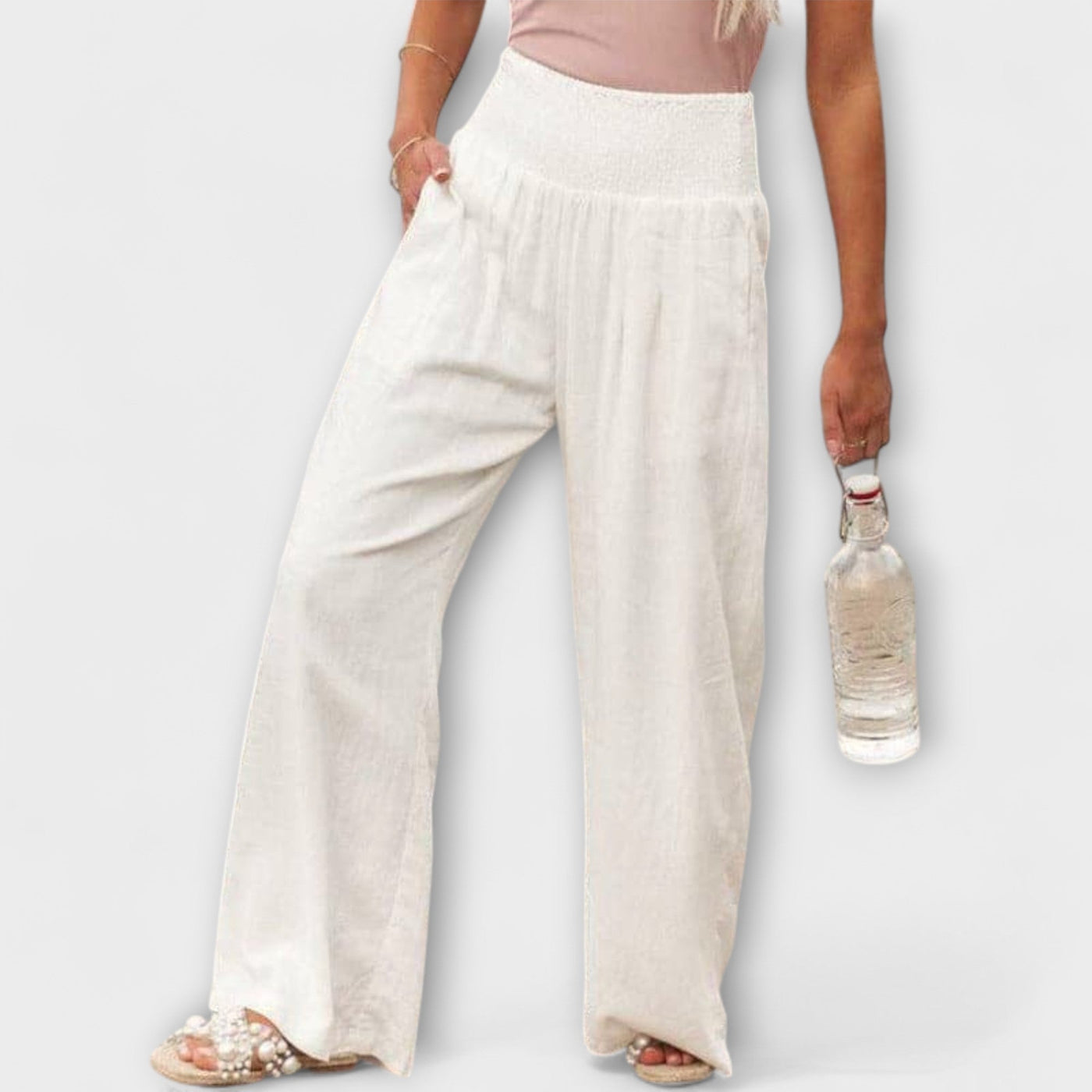 Thearya - Weite Leinenhose Casual