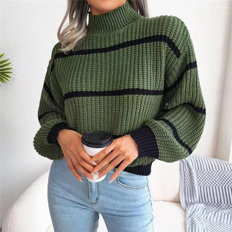 Sarah - Pullover mit Stehkragen Couture