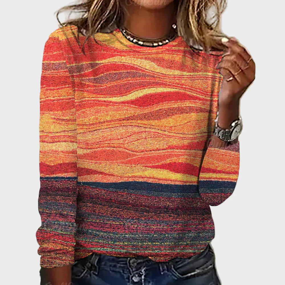 Langarm-Stricktop