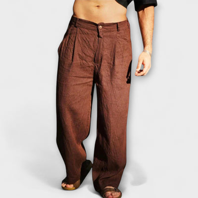 Weite Leinenhose