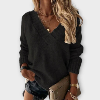 Jane - Pullover V-Ausschnitt Morbido