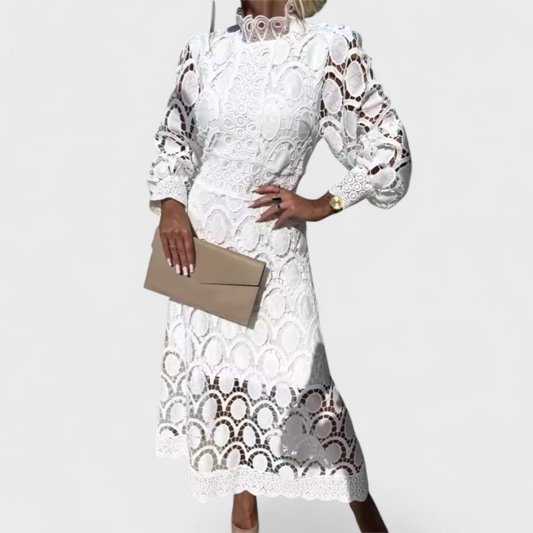 Élise - Kleid aus glänzendem und femininem Spitze