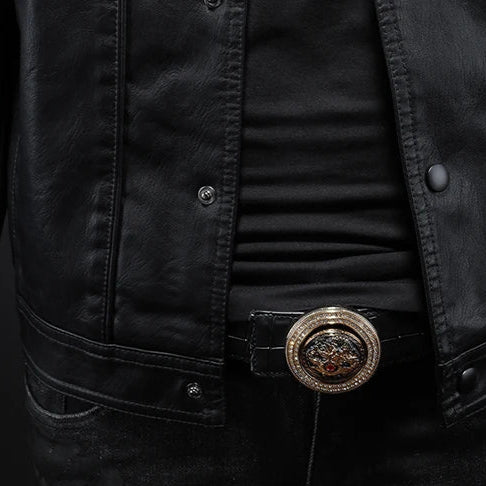 Moderne Lederjacke