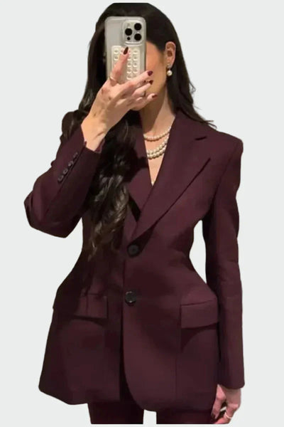 Moolie - Jacke mit imposanter Linie und Knöpfen