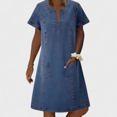 Julia – Denim-Kleid mit Taschen