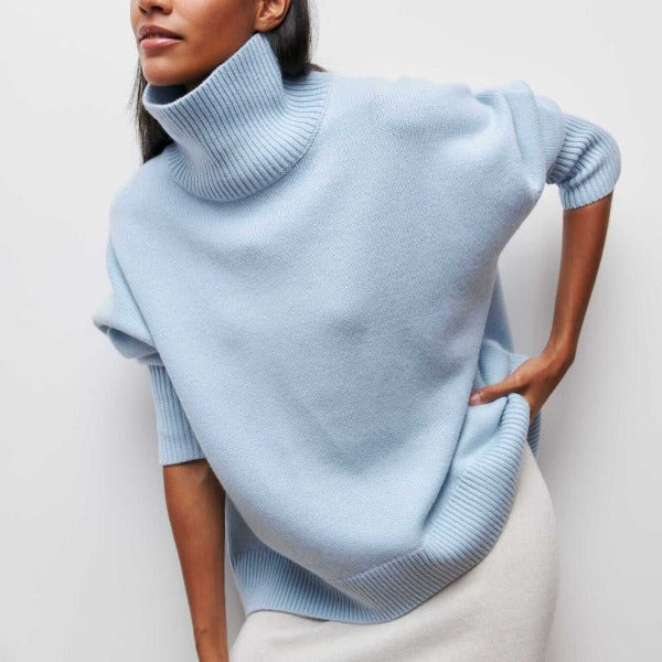Katrielle - bequemer Pullover mit hohem Kragen