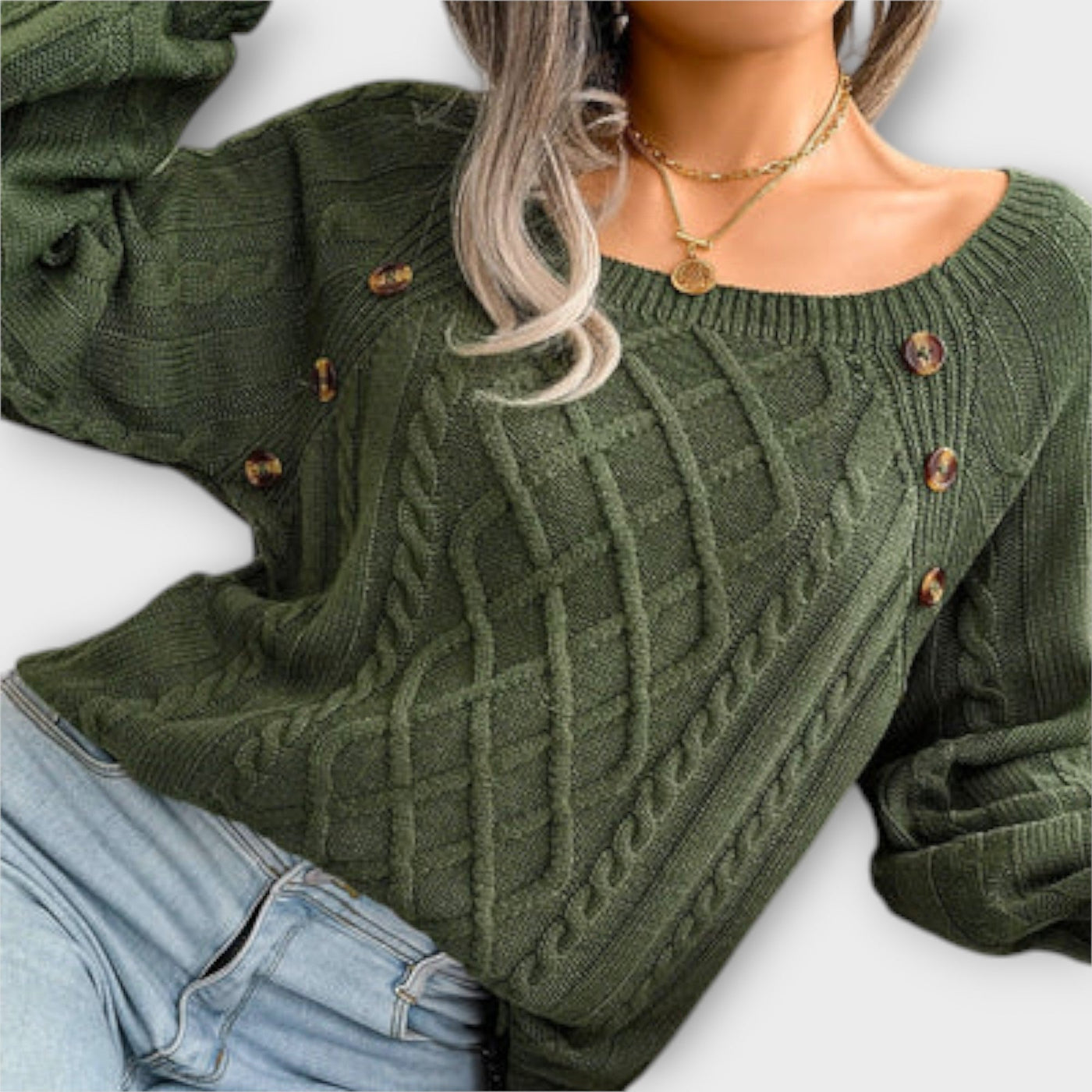 Malia - Pullover mit Knöpfen