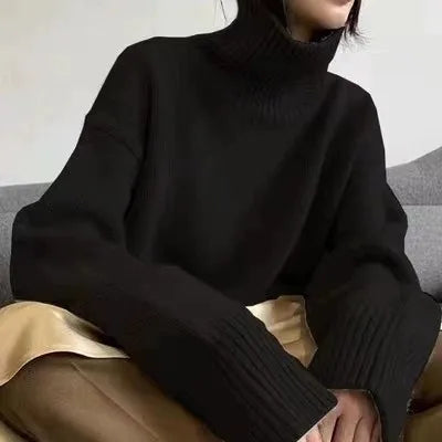 Zoey - Oversized Pullover mit Stehkragen