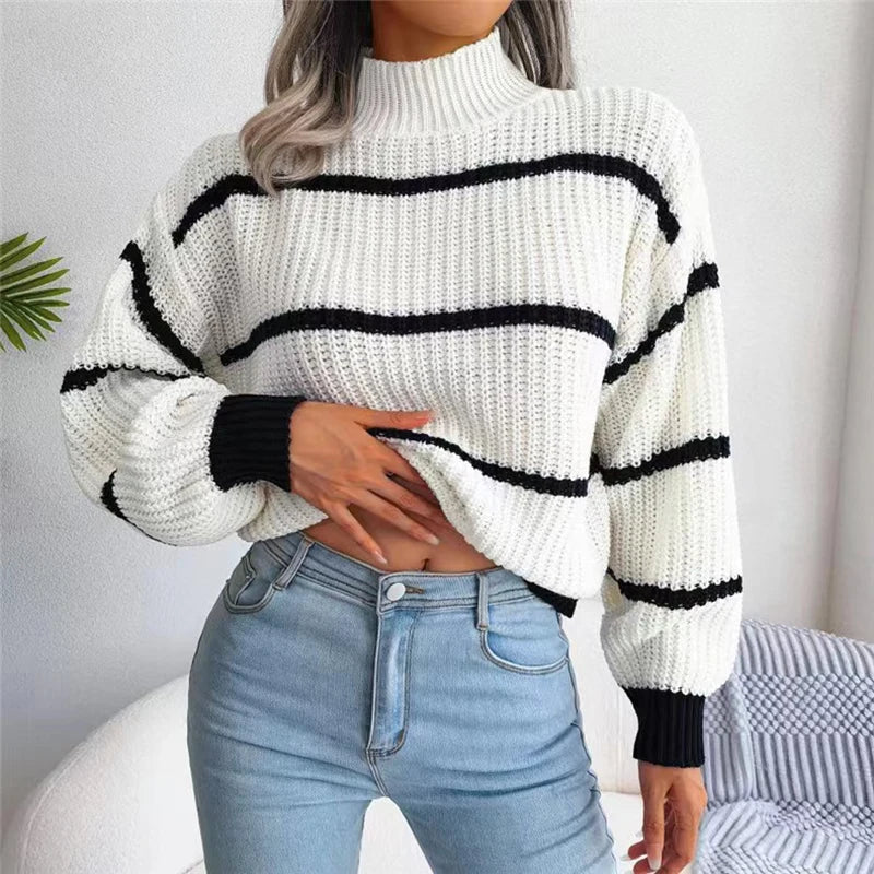 Sarah - Pullover mit Stehkragen Couture