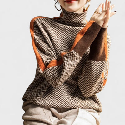 Eleanor - Pullover mit hohem Kragen