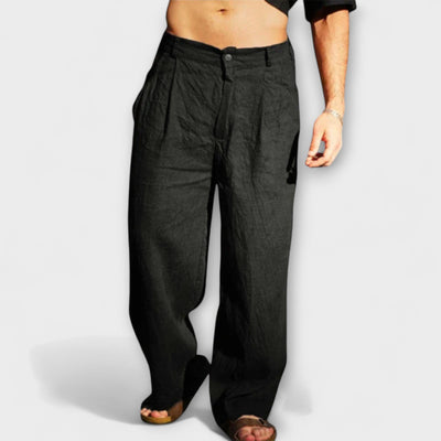 Weite Leinenhose