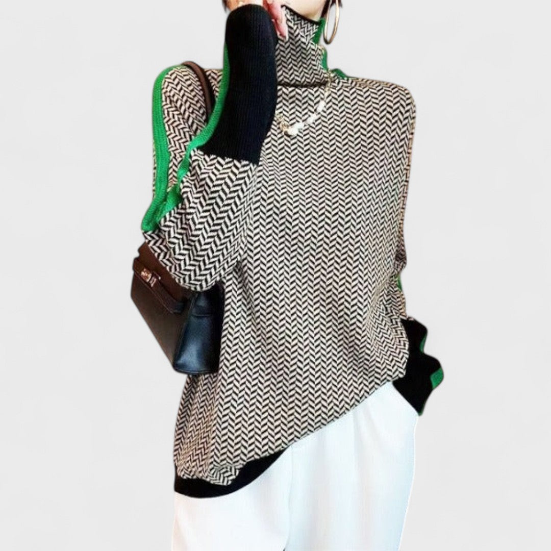 Eleanor - Pullover mit hohem Kragen
