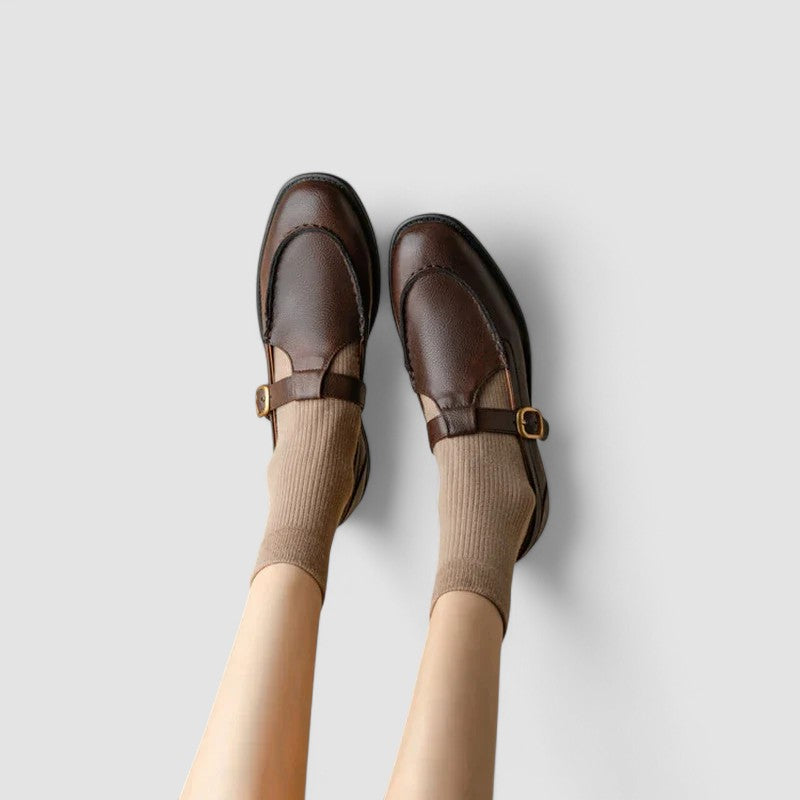 Avery - Orthopädische Schuhe mit quadrater Spitze Mary Jane