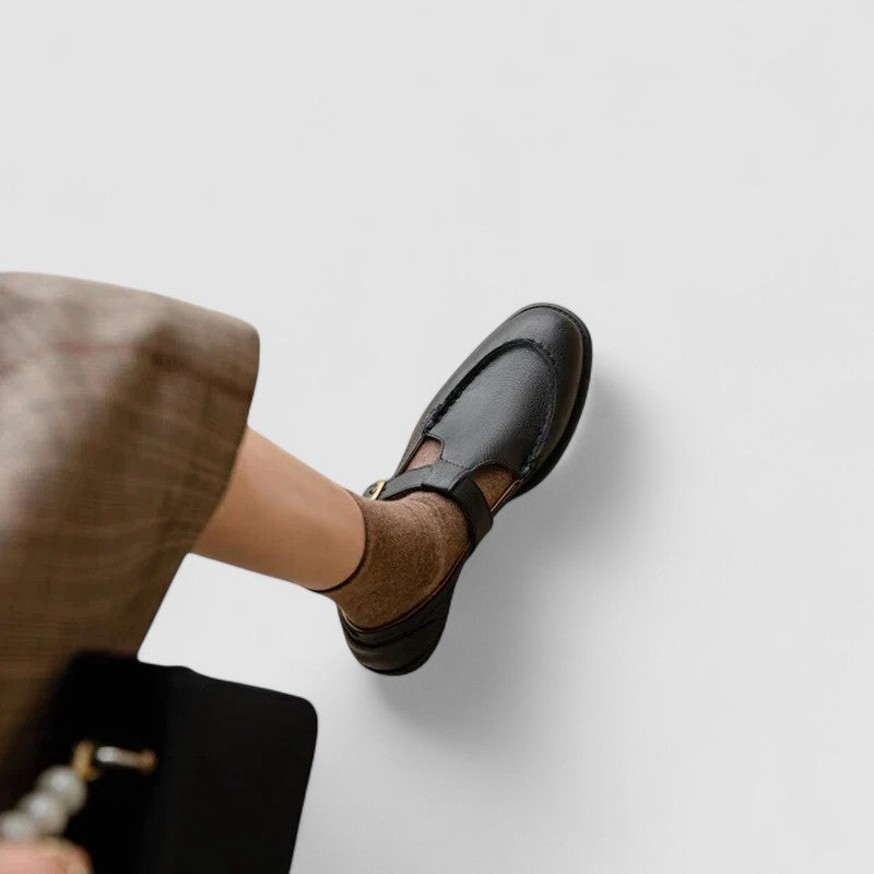 Avery - Orthopädische Schuhe mit quadrater Spitze Mary Jane