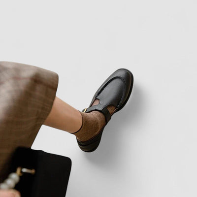 Avery - Orthopädische Schuhe mit quadrater Spitze Mary Jane