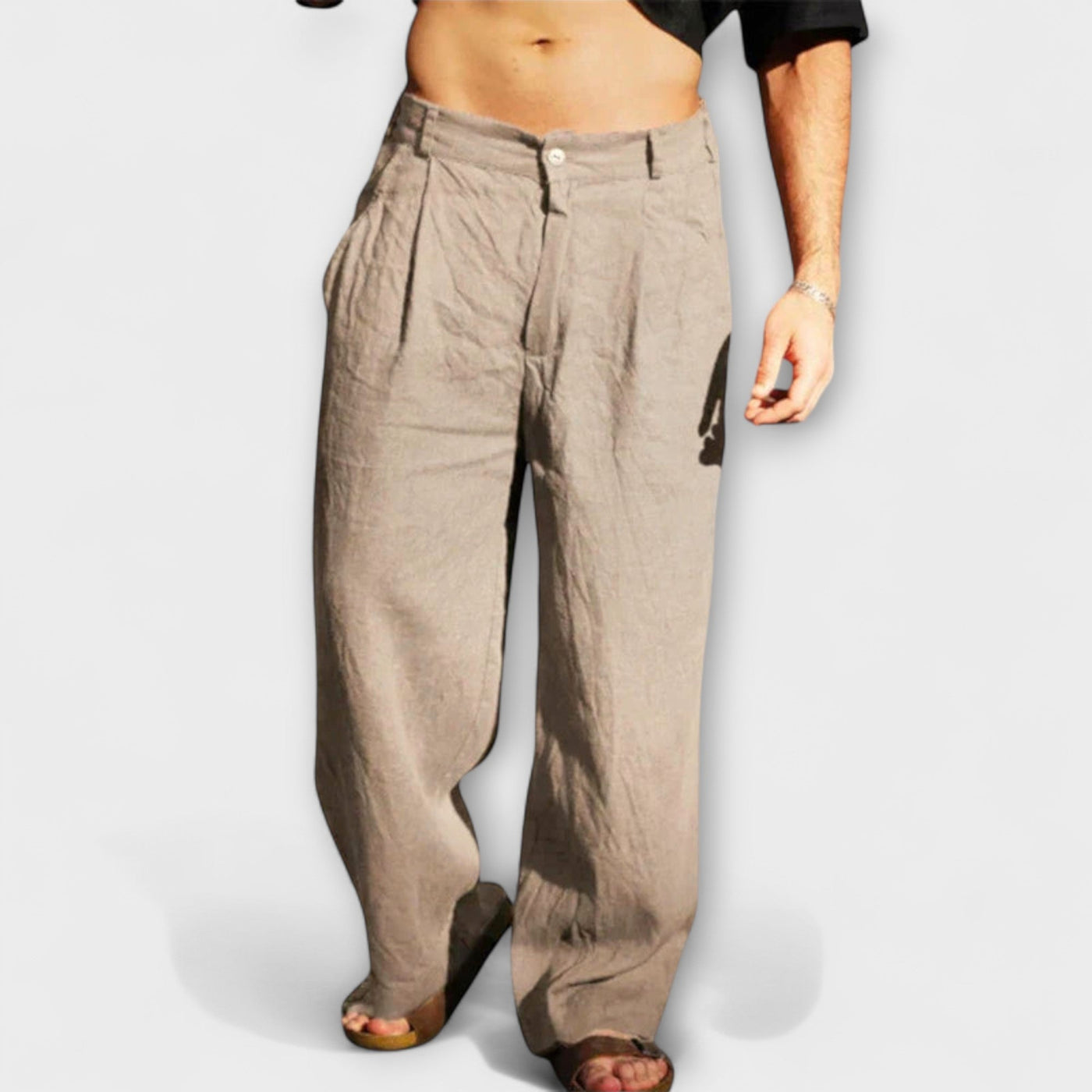 Weite Leinenhose