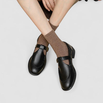 Avery - Orthopädische Schuhe mit quadrater Spitze Mary Jane