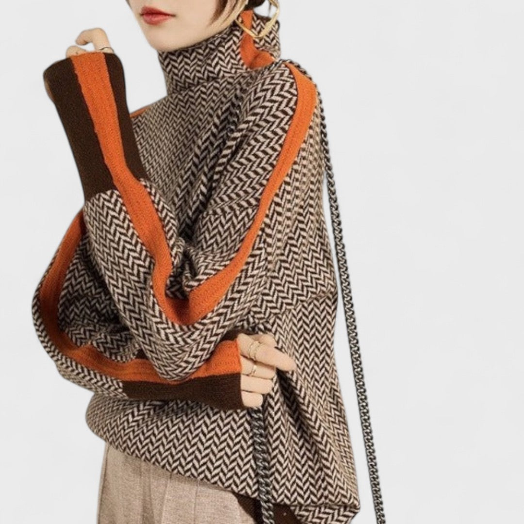 Eleanor - Pullover mit hohem Kragen