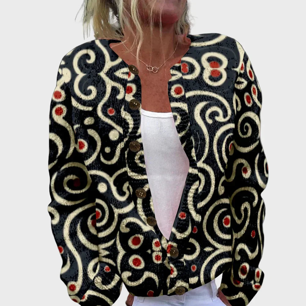 Cieco Langarmpullover mit Muster