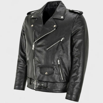 Austin - Klassische Biker-Lederjacke