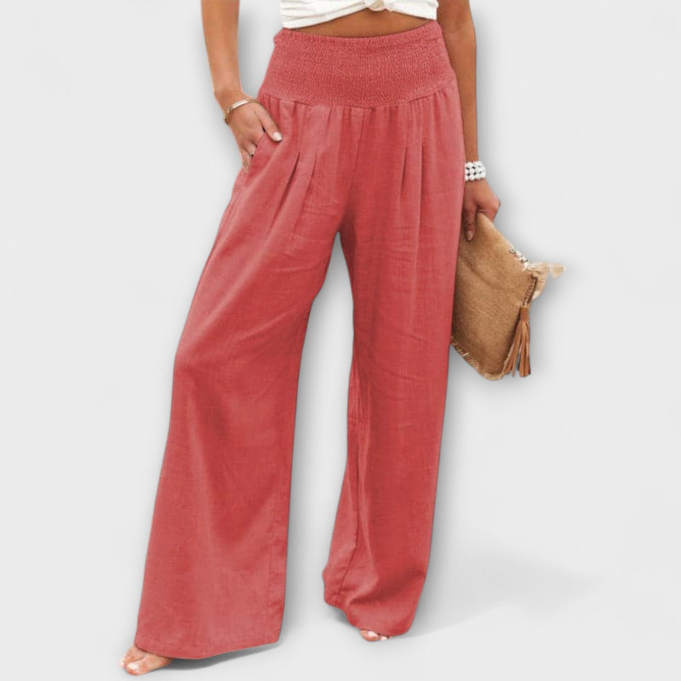 Thearya - Weite Leinenhose Casual