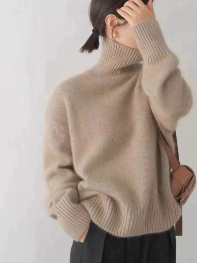 Zoey - Oversized Pullover mit Stehkragen