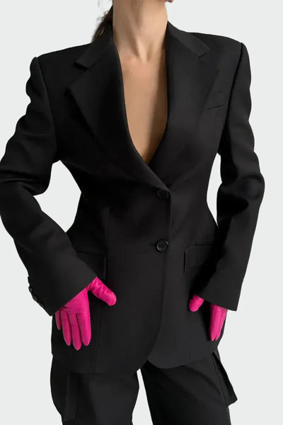 Moolie - Jacke mit imposanter Linie und Knöpfen