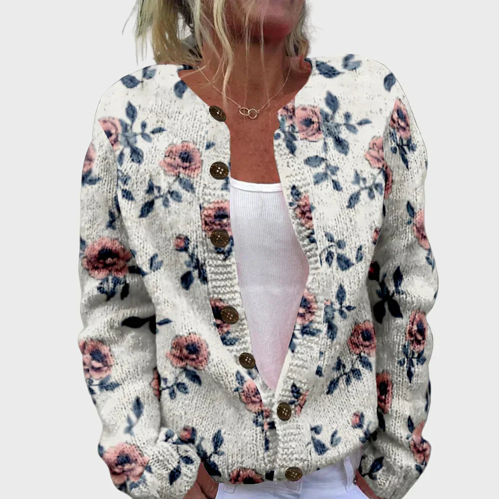 Eleganter Strickgilet mit Muster