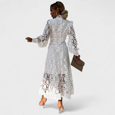 Élise - Kleid aus glänzendem und femininem Spitze
