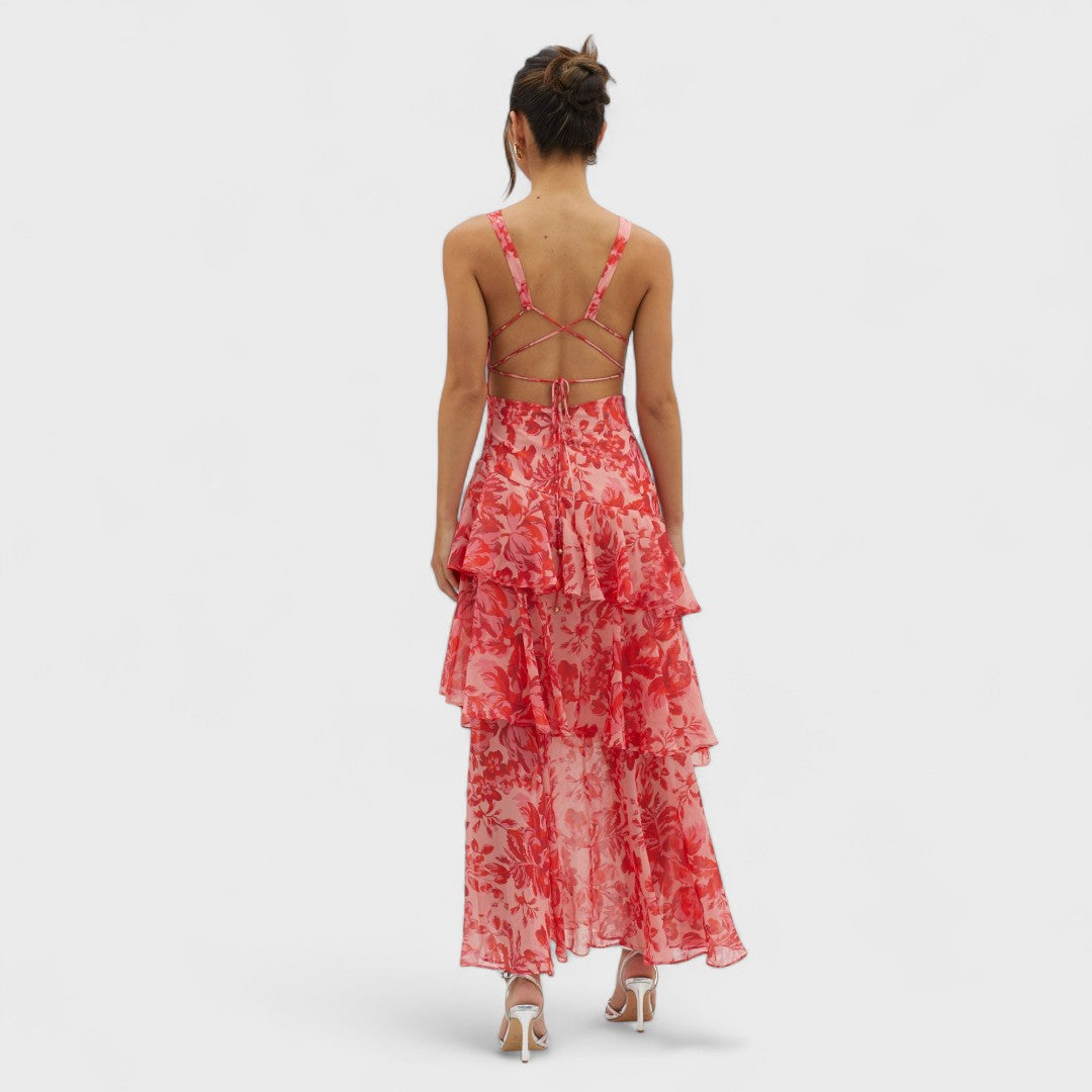Faye - Fiore Turno Midi Kleid