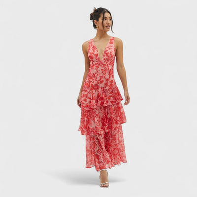 Faye - Fiore Turno Midi Kleid