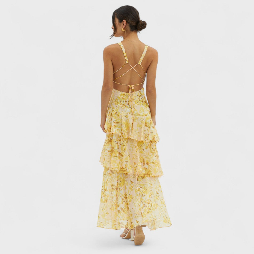 Faye - Fiore Turno Midi Kleid