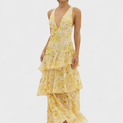 Faye - Fiore Turno Midi Kleid